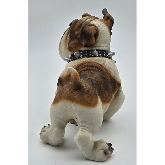 Realistic English Bulldog Resin Figure Dog Statue Sandicast Style Collectible - Picture 4 of 9